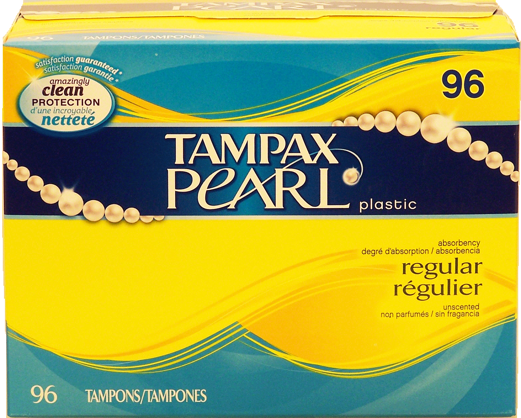 Tampax Pearl regular obsorbency plastic tampons Full-Size Picture